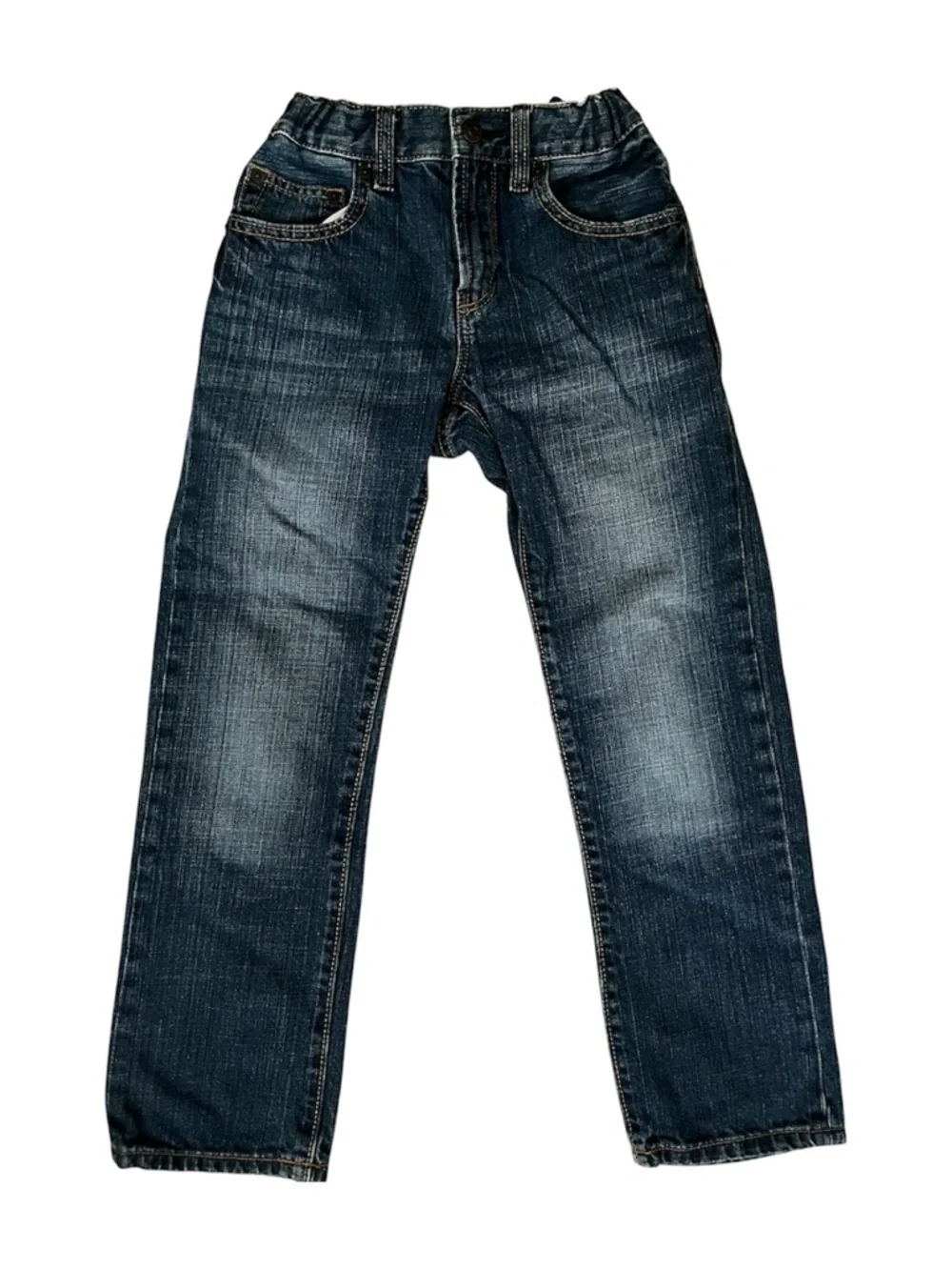 GAP Kids Slim Straight-Leg Jeans - Dark Blue Wash 8 Slim